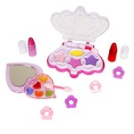 Набор детской декор. косметики Bondibon Eva Moda, BOX 24*15,5*2,5 см; корона с тенями для век 4 оттенка (2,8г), 2 аппликатора, помады 2 оттенка (1,6г), сердце-футляр с блесками для губ 6 оттенков (1,8г), 4 заколки; арт.20678B2.