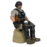 Набор солдат 31 см с оружием, " НАСТОЯЩИЙ БОЕЦ"  Bondibon, BOX 40,5x15x6,5см , спецназовец в очках.