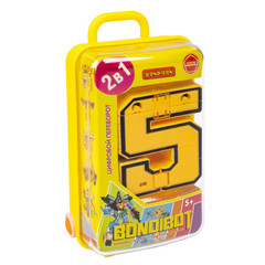 Трансформер 2в1 BONDIBOT Bondibon PB 13x7x4 см, жёлтый пластик.бокс, цифра"5".