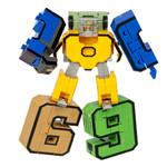Трансформер 2в1 BONDIBOT Bondibon PB 13x7x4 см, розовый пластик.бокс, цифра"9".