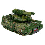 Трансформер робот-танк Leopard, 2в1 BONDIBOT Bondibon, ВОХ 22х23,3х9 см, цвет зелёный хаки.