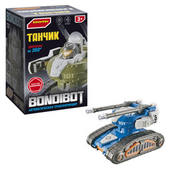 Танчик BONDIBOT Bondibon, автомат.трасформация,на бат.,подсветка, звук, ВОХ 18,6х12,5х12,5см, цвет синий.
