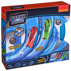 Развлекательные игры Bondibon «ГОНКИ В ТРУБЕ», 52 дет., BOX 45х10х38.5см