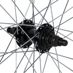 Колесо заднее 20" для BMX, двойной алюм. обод 36H, алюм. втулка, ось 14х175 мм, 9Т, черный
