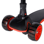 Самокат Novatrack RainBow, колеса 120х80, черный с красным
