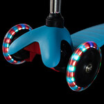 Самокат Novatrack Disco-kids Basic, колеса 120x76мм, синий