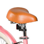 Велосипед NOVATRACK 14" ADELE, сталь, розовый, полная защита цепи, ручной передний и задний тормоз,
