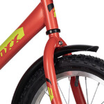 Велосипед FOXX 16" SIMPLE красный, сталь, тормоз нож, крылья, багажник, полная защ.цепи
