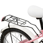 Велосипед FOXX 18" SIMPLE розовый, сталь, тормоз нож, крылья, багажник,  защ.цепи, передняя корзина