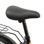 Велосипед FOXX 14" SIMPLE чёрный, сталь, тормоз нож, крылья, багажник, полная защ.цепи