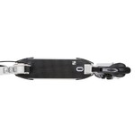 Самокат для детей NOVATRACK DEFT PRO алюм., передний и задний амортизатор, колеса 250*200 мм PU, эргономичный Y-руль с фиксатором складных рукоятей, платформа с резиновым верхним покрытием, дисковый тормоз, черно-белый