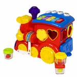 Игрушка развивающая пласт. сортер Bondibon, ПАРОВОЗИК, BOX