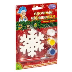 Набор для творчества Bondibon "Ёлочные украшения" Снежинка