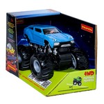 Инерц.пласт. джип 4WD со светящ. в темноте корпусом, Bondibon "Парк Техники", цвет синий, ВОХ 14х11х12 см, арт. M1234-3.