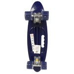Пластик. скейтборд , разм. деки 24"x7", подвеска-Al 14,8 см  ,колеса PU 60х45 мм 82А светящ.,подшипники ABEC-7.