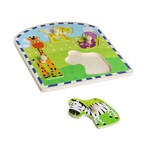 Игр. дерев. Bondibon, рамка-вкладыш ЖИВОТНЫЕ, жираф, зебра, черепаха, кот