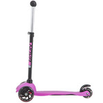 Самокат для детей Novatrack Disco-kids Basic, свет.колеса PU пер.120*24  задн.76*24мм, эргоно